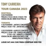 TONY CARREIRA – TOUR CANADA 2023